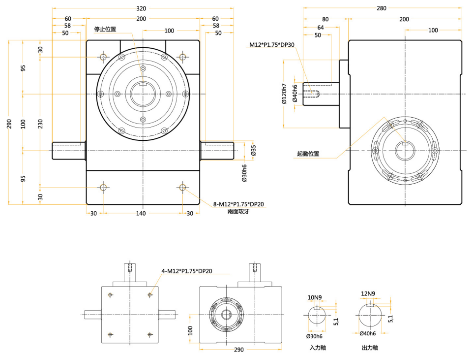 心軸型分割器 心軸型分割器